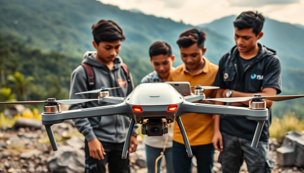 Mahasiswa Indonesia menciptakan drone penyelamat